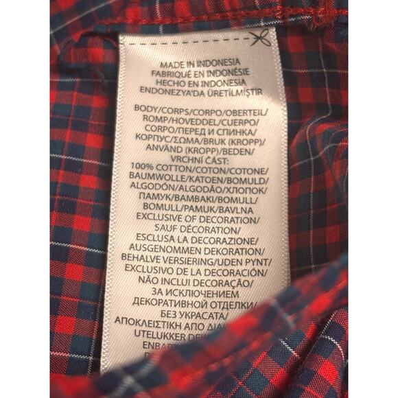 Ralph Lauren Kids Holiday Christmas Plaid Button Down Shirt L/G 14-16 - Picture 6 of 6